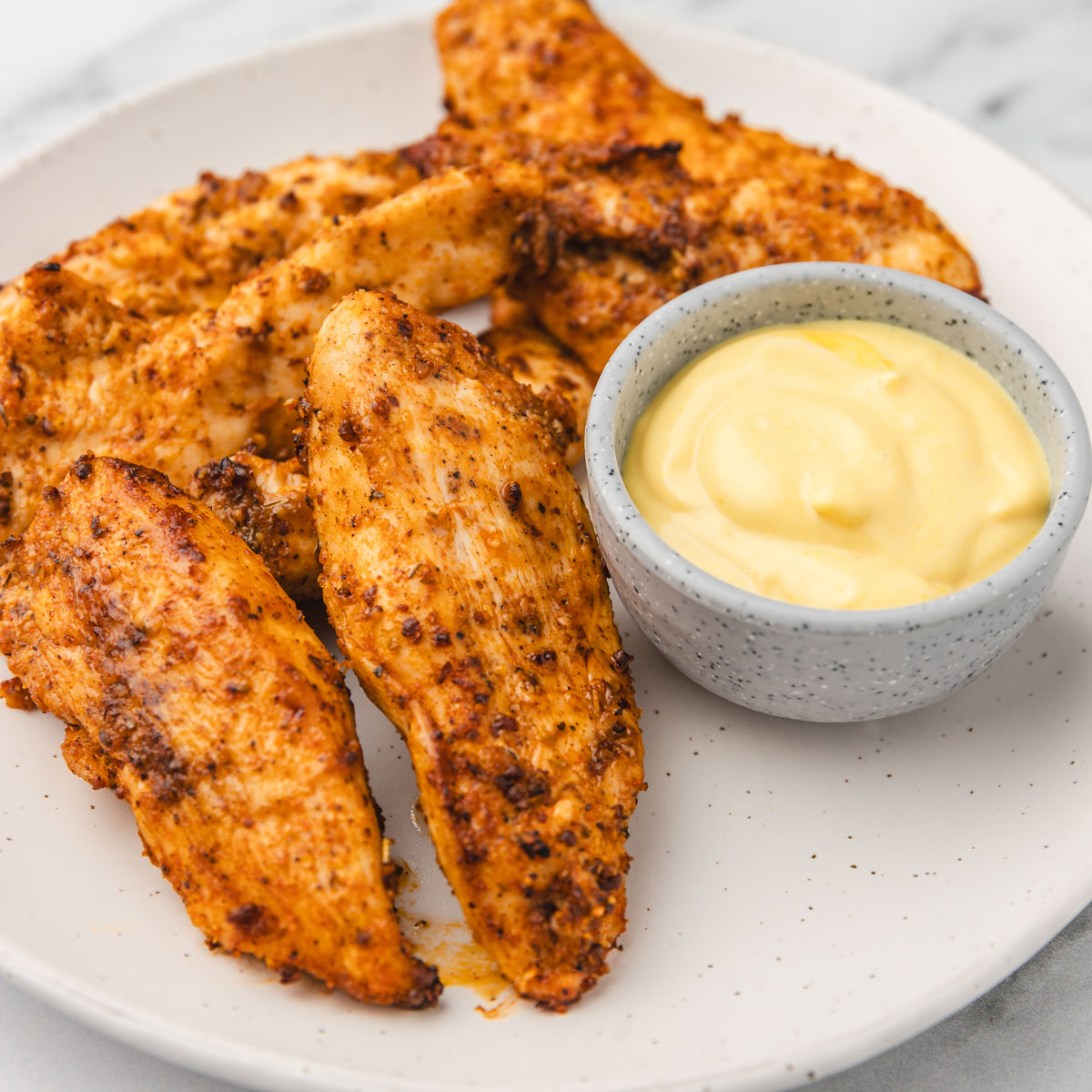 Air Fryer Chicken Strips (No Breading)