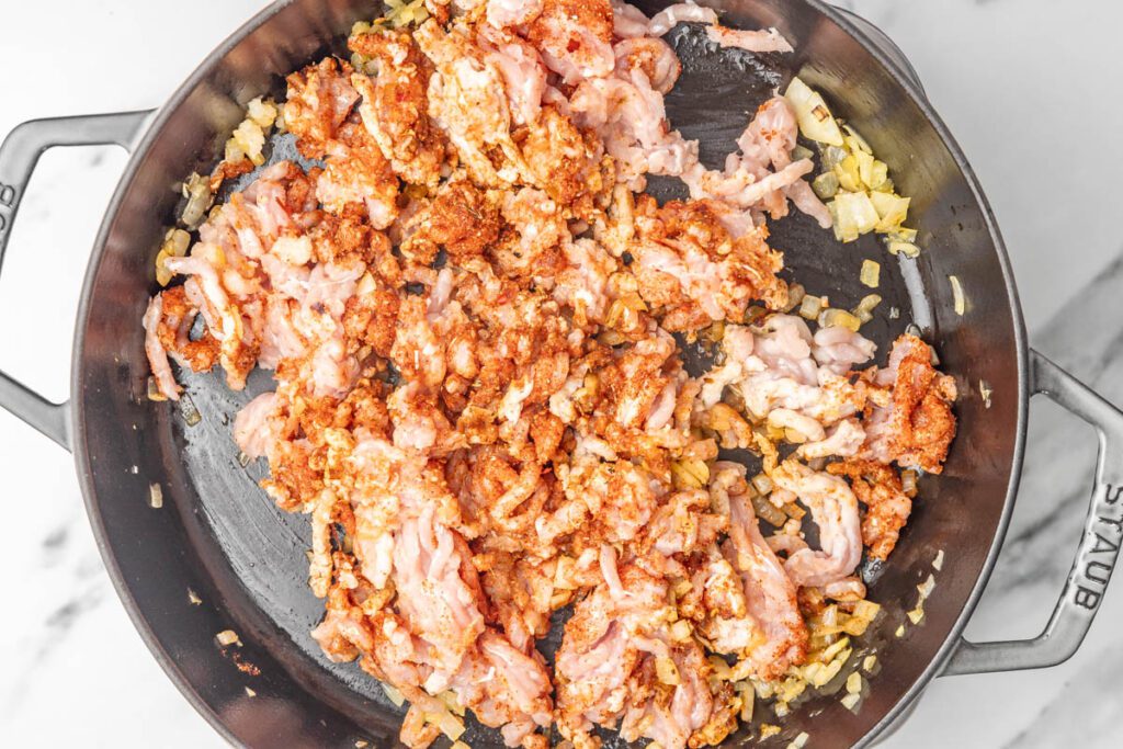 Ground Chicken Rice Bowl (Taco Rice Bowl)